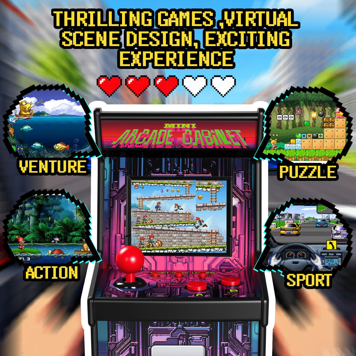 Eduboy 220 built-in games offer varied genres for quick escapes.