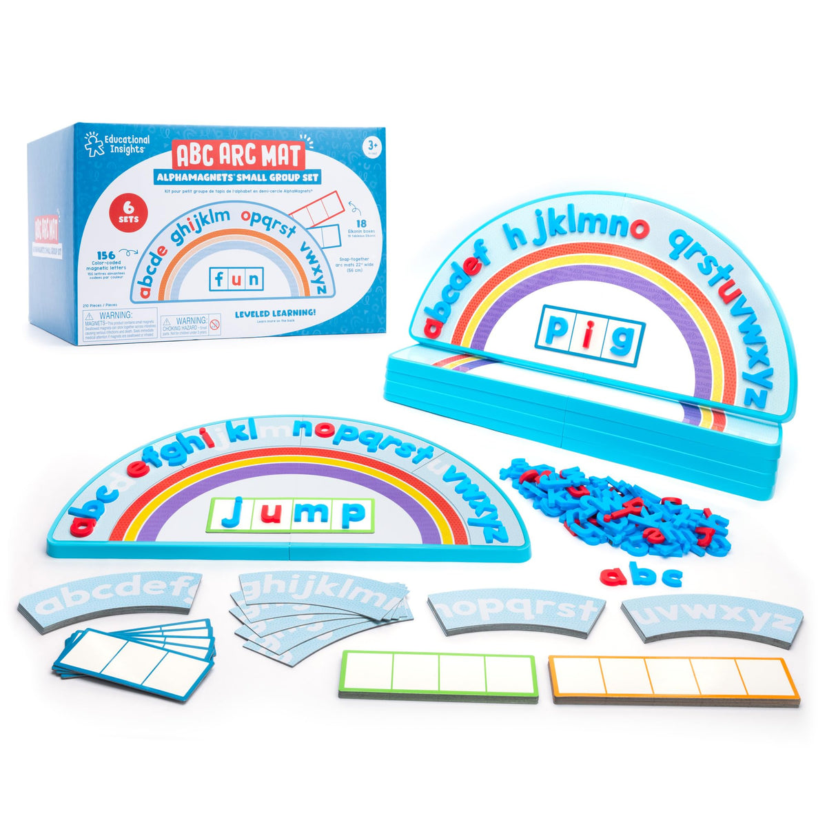 Educational Insights ABC Arc Mat small group set used for interactive letter recognition and ordering