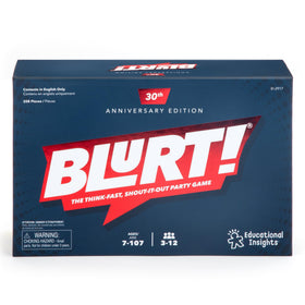 Closeup of Blurt jumbo game board with vibrant colors