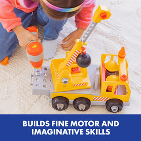 Educational Insights Bolt Buddies Crane wrecking ball for pretend demolition