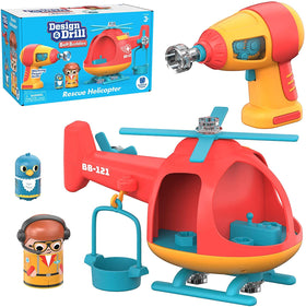 Educational Insights Bolt Buddies Helicopter assembly helps build fine motor skills