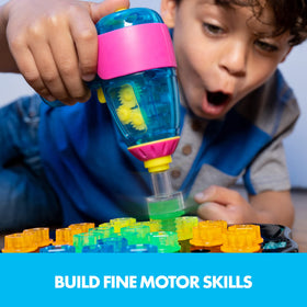 Educational Insights Design and Drill Brightworks translucent bolts add colorful pattern-based construction