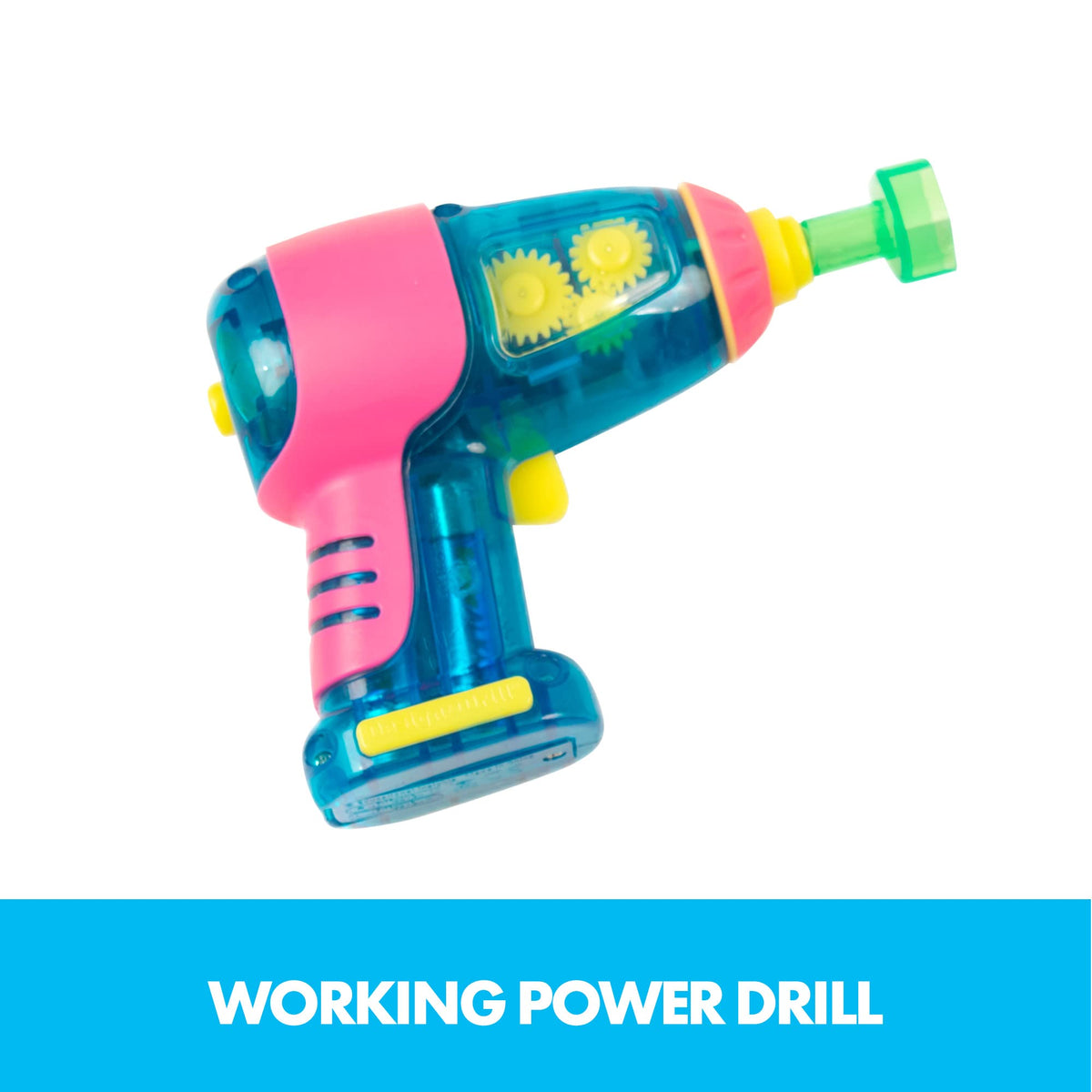 Educational Insights Design and Drill Brightworks translucent drill invites hands-on building exploration