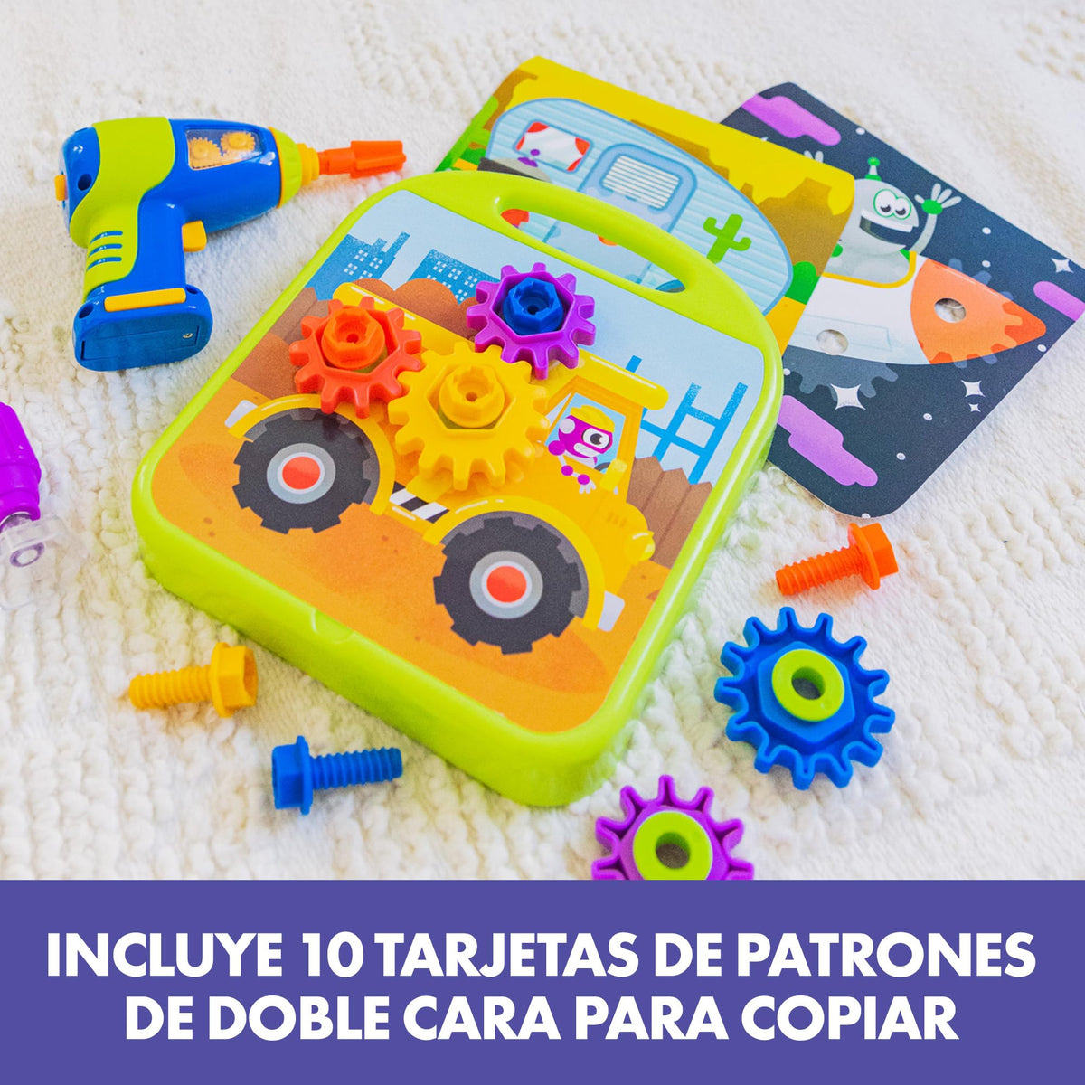 Educational Insights Design and Drill Gears Workshop included tools set