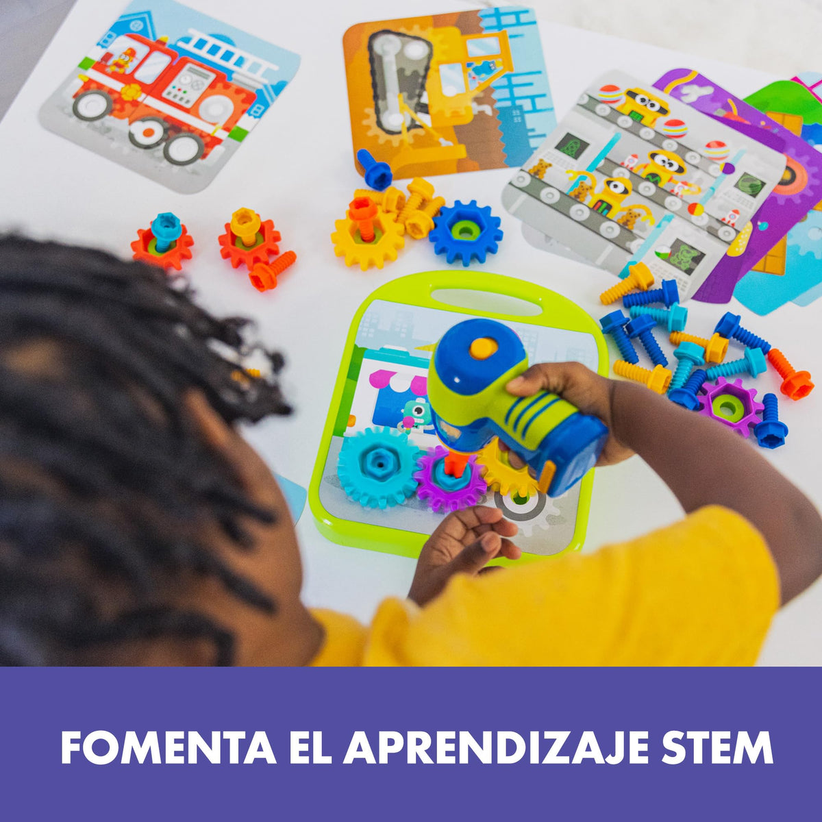 Educational Insights Design and Drill Gears Workshop pattern cards for play