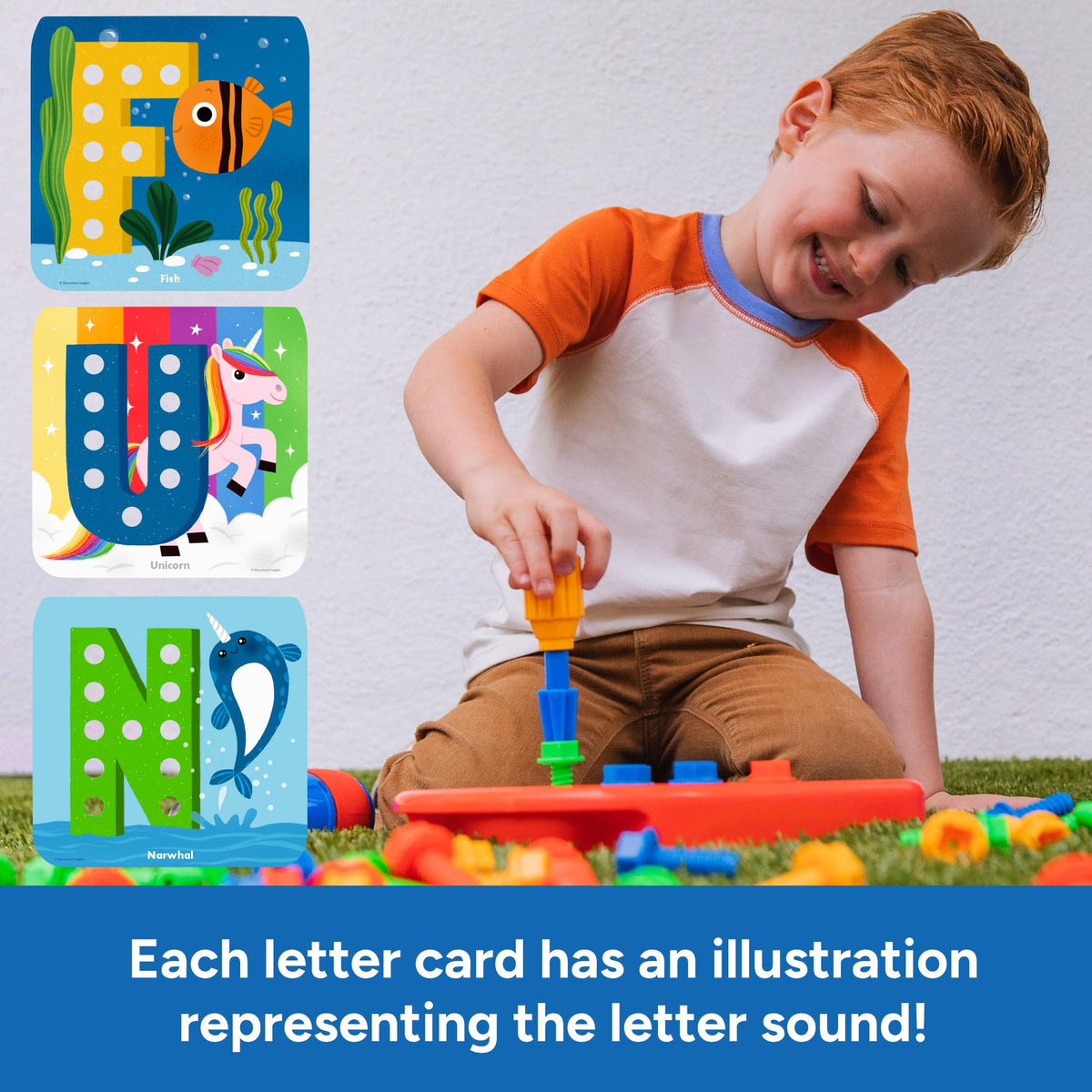 Educational Insights kid-friendly electric drill included enhances pretend play.