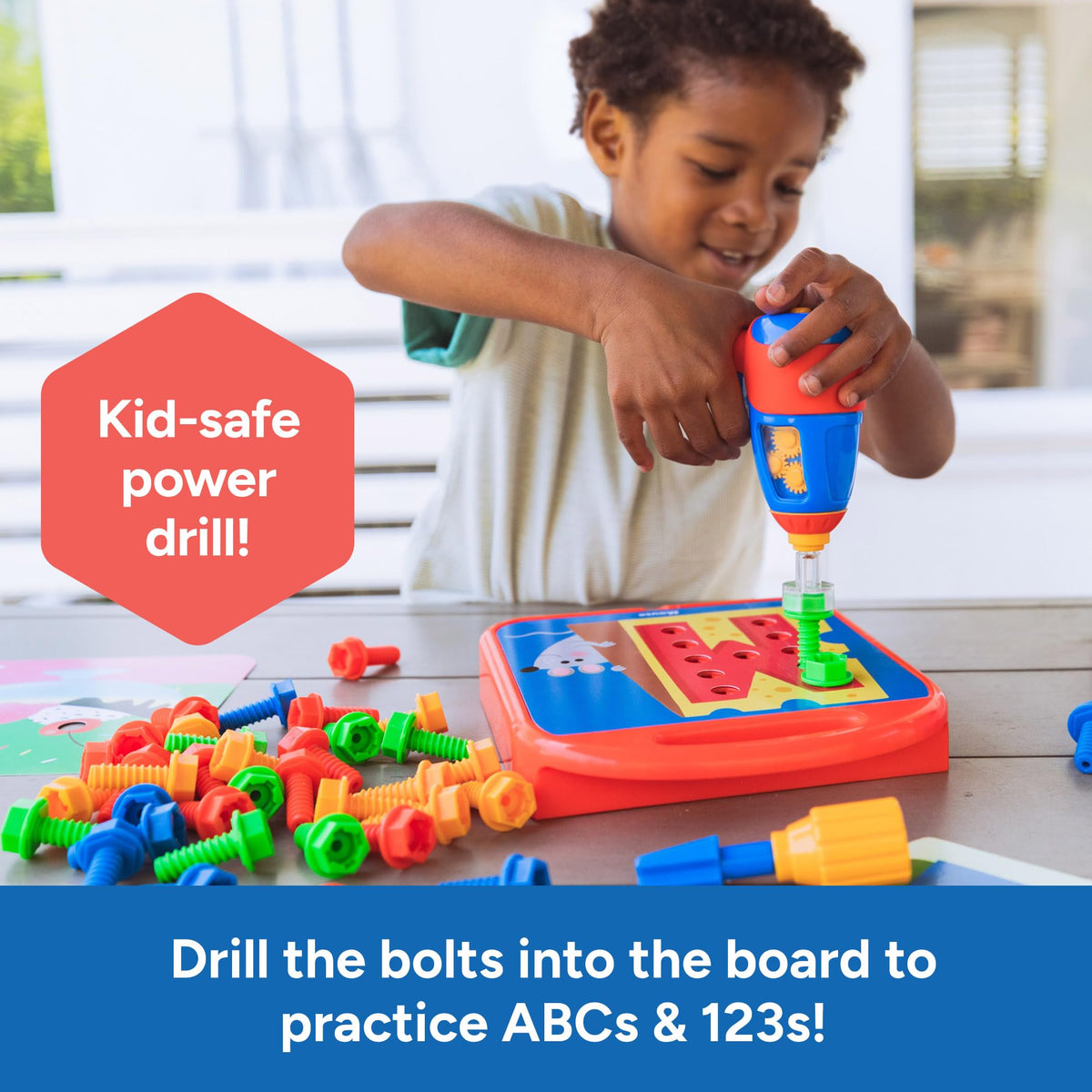 Educational Insights Design and Drill letter cards encourage letter recognition.