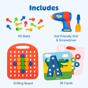 Educational Insights Design and Drill number cards support number familiarity.