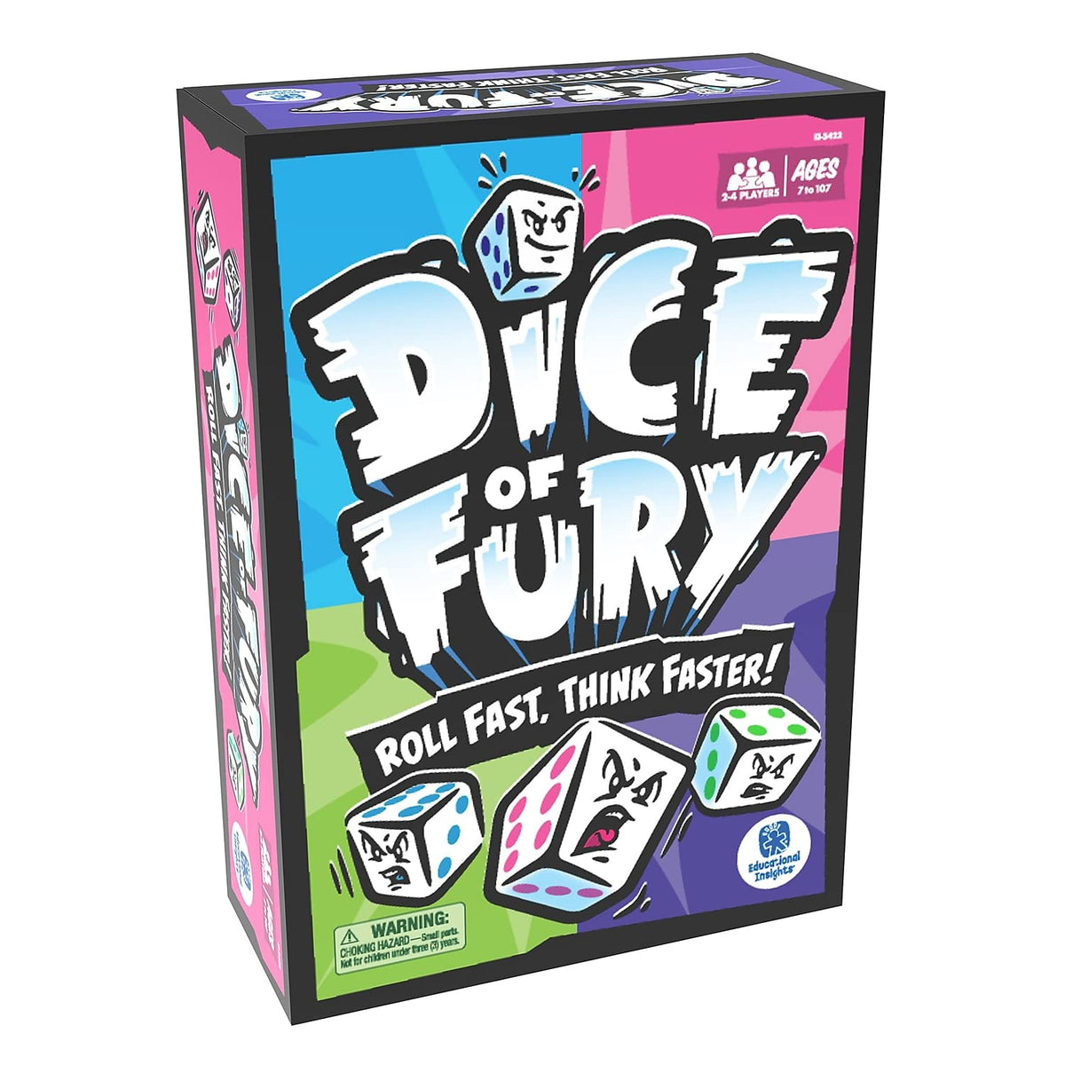 Educational Insights Dice of Fury Furious Jumbo Die boosts pace and momentum in play.