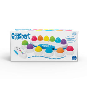 Educational Insights Eggspert board with colorful buttons for engaging classroom quizzes
