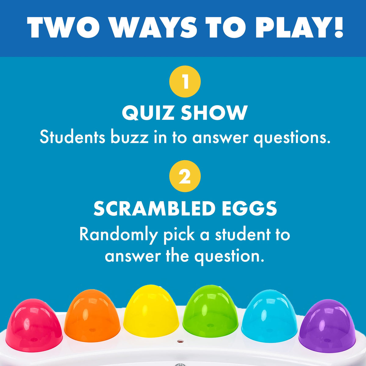 Eggspert lights and beeps provide real-time feedback during reviews
