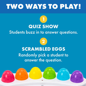 Eggspert lights and beeps provide real-time feedback during reviews
