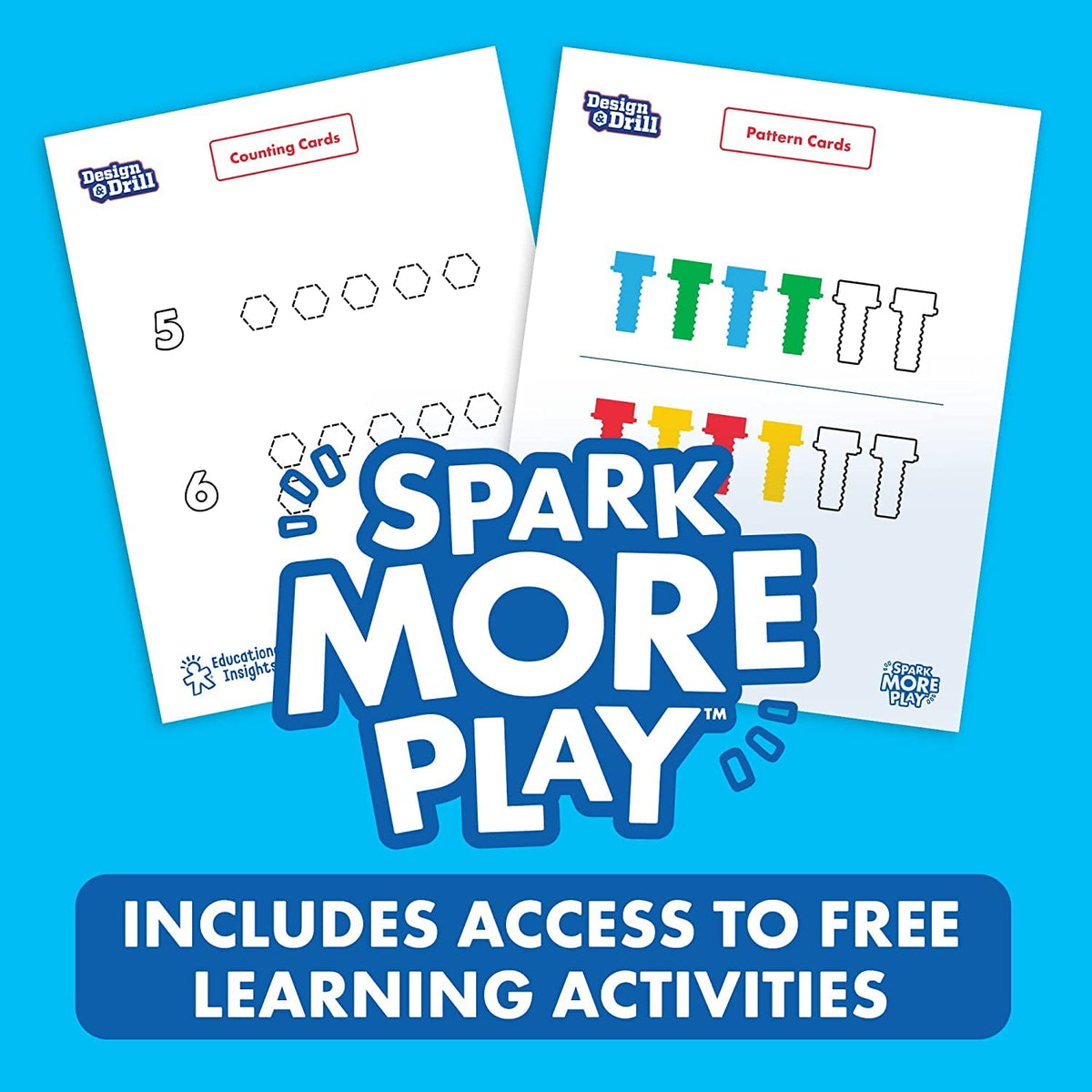 Educational Insights Flower Power storage board keeps pieces organized after play.