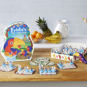 Educational Insights Frida's Fruit Fiesta alpha fruits bowls with letters for literacy practice