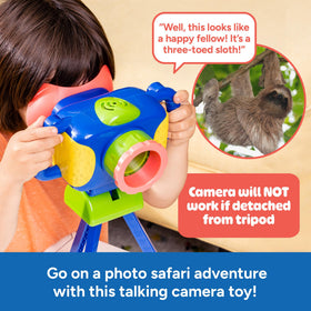 Educational Insights GeoSafari with arrows and buttons for exploring facts.