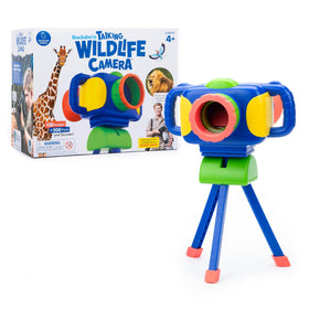 Educational Insights GeoSafari camera on tripod, kid-friendly setup for hands-on exploration.
