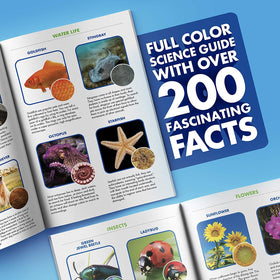 GeoSafari Kidscope guide with over 200 facts for exploration.