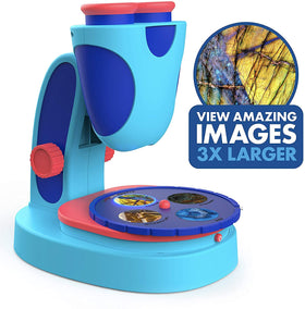 GeoSafari Kidscope features a built-in LED light for clear viewing.