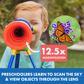Educational Insights GeoSafari My First Telescope collapsible tripod for portability