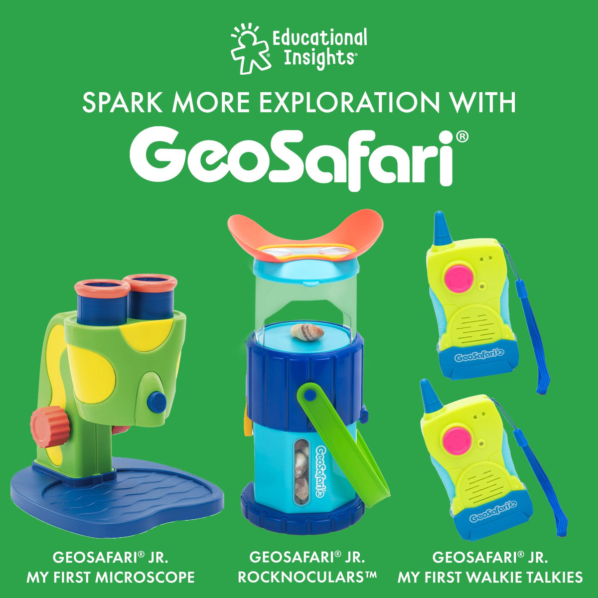 GeoSafari My First Telescope supports outdoor exploration during playtime