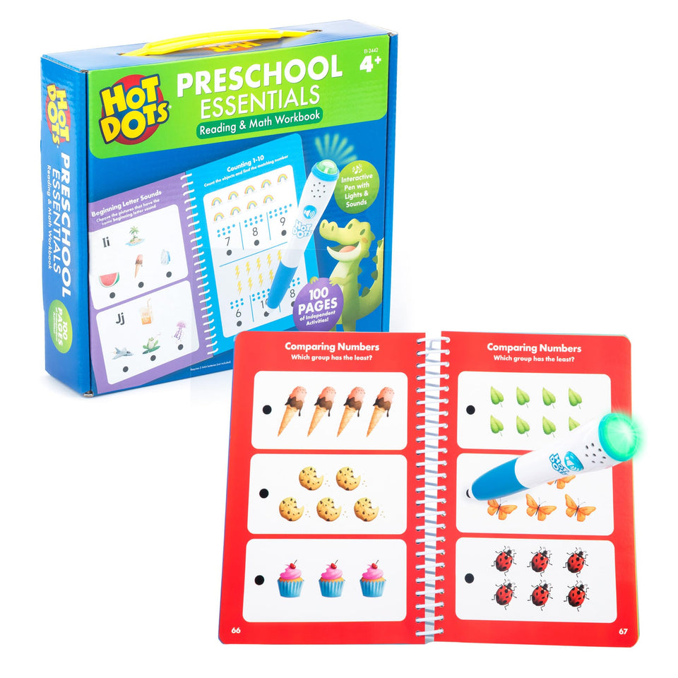 Educational Insights Hot Dots pen delivers instant feedback to guide learning.