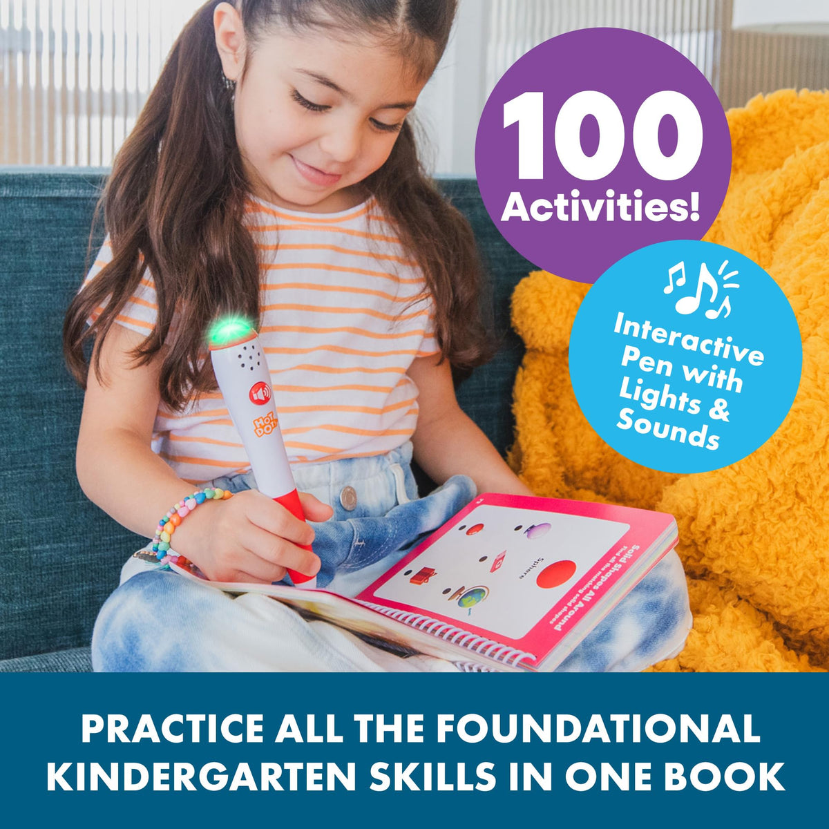 Educational Insights kindergarten reading book focusing on letter recognition and sounds
