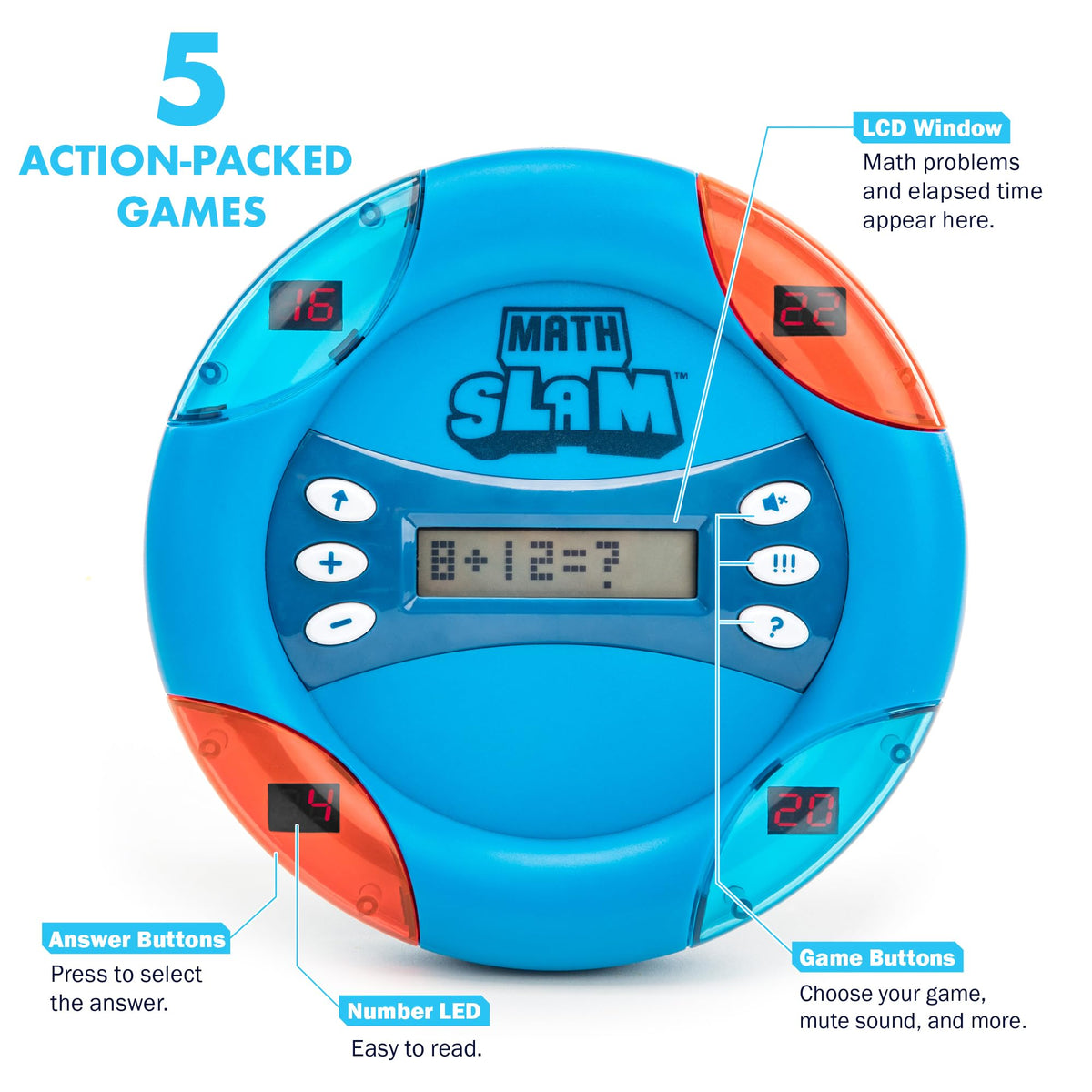 A child uses Math Slam on the go for interactive math play.