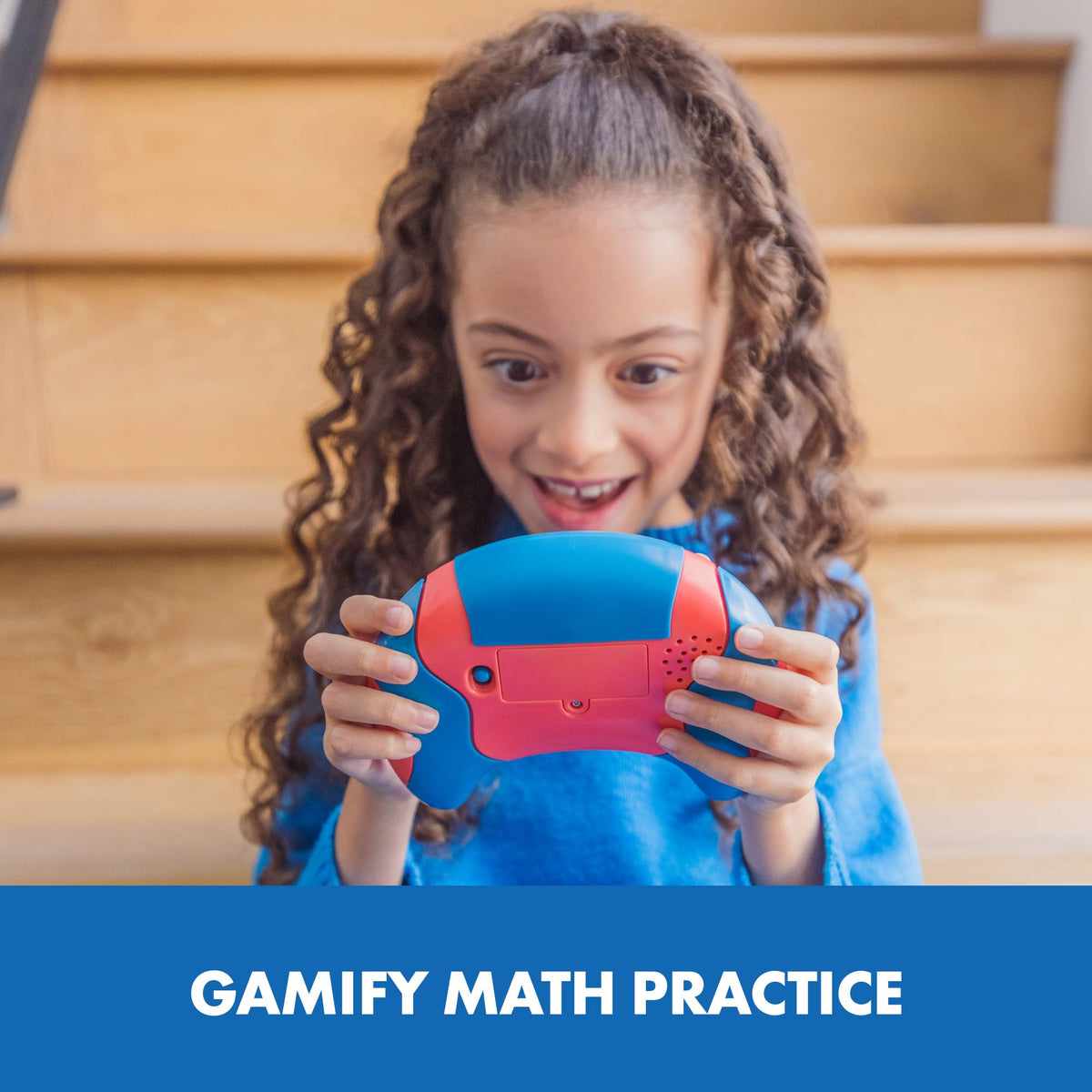 Educational Insights Math Whiz calculator mode enables quick calculations.