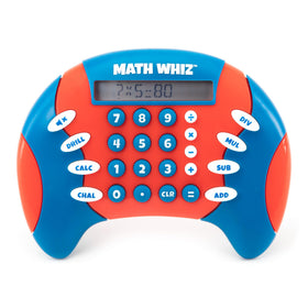 Educational Insights Math Whiz handheld display for quick on-the-go math practice.