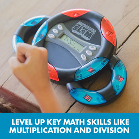 Educational Insights Multiplication Slam built-in timer displays activity duration