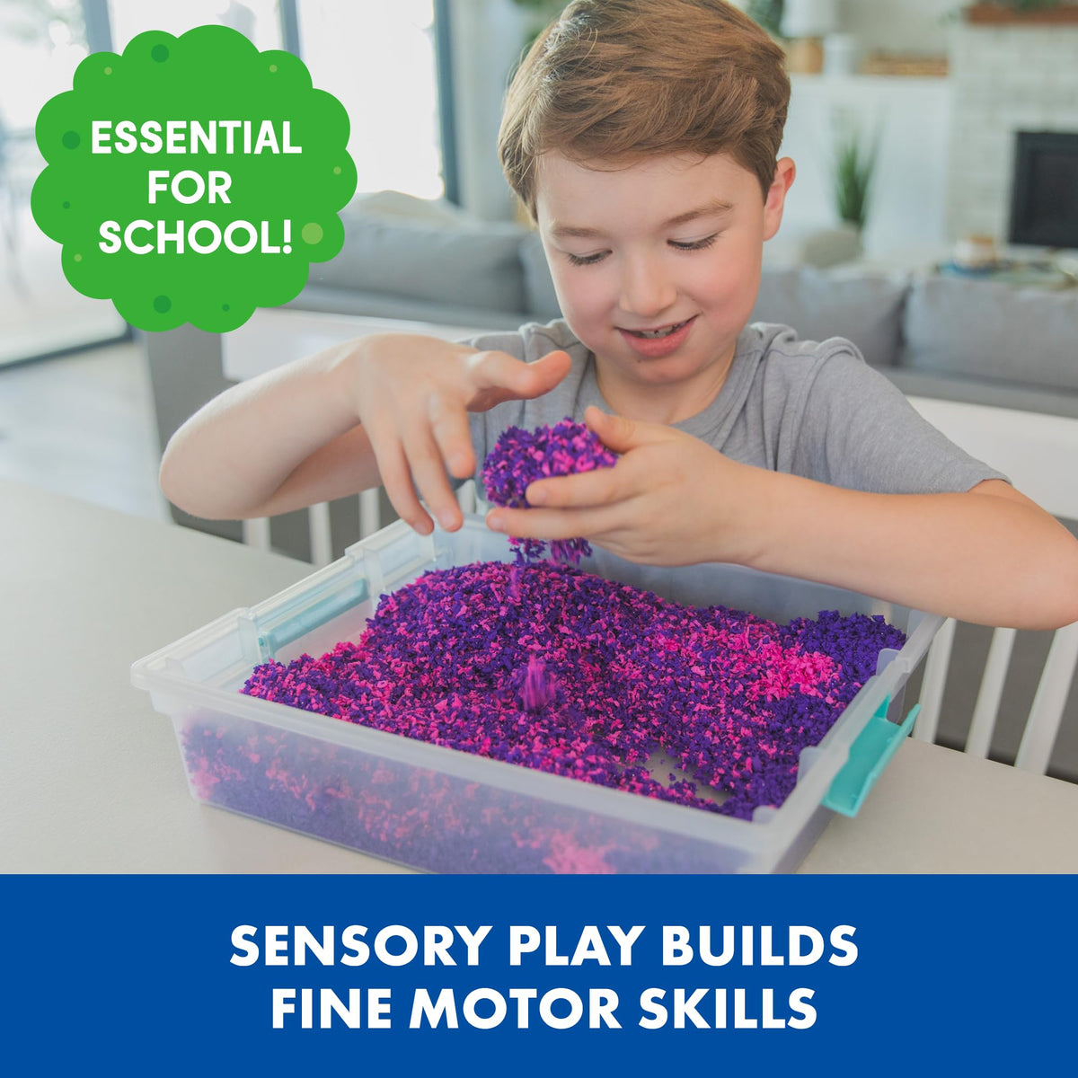 Educational Insights Pluffle Mini 8-Pack easy cleanup on any surface.