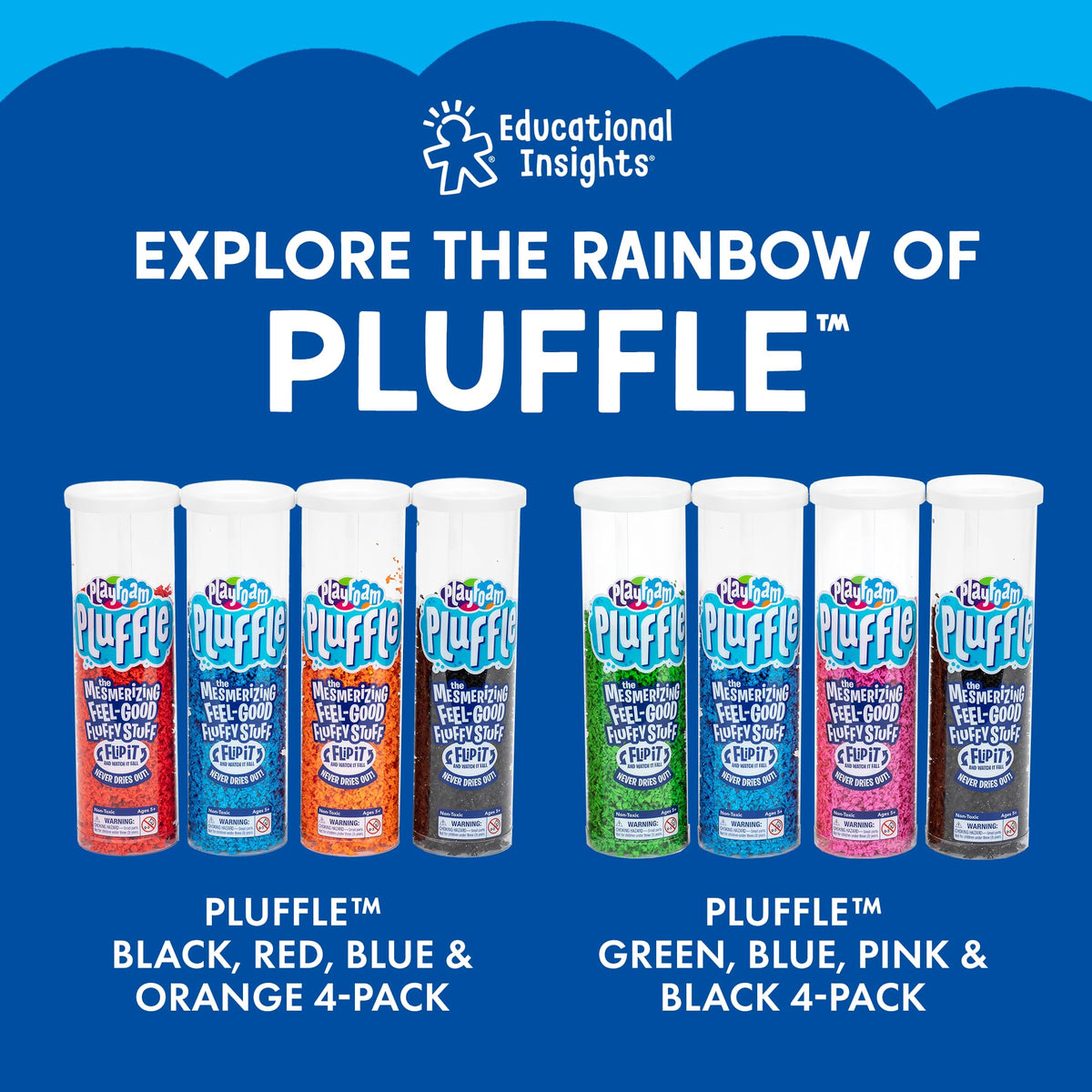 Educational Insights Pluffle Mini 8-Pack gift-ready for birthdays or holidays.