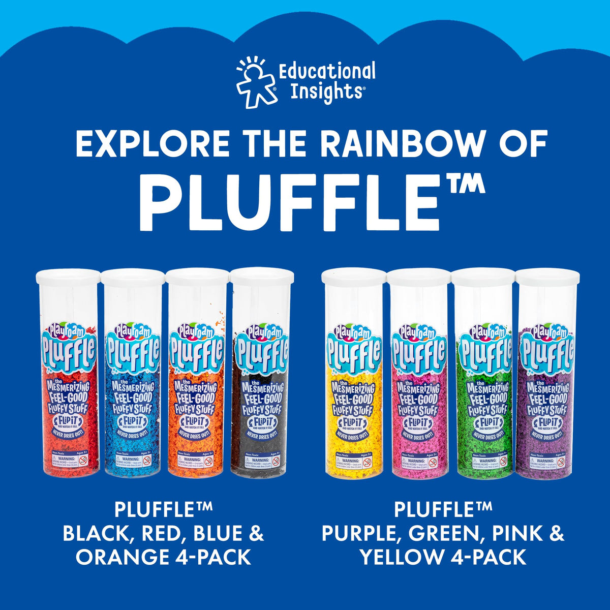 Educational Insights Pluffle Roller Cup: pair of tools to scoop, sift, and shape for hands-on learning.