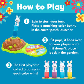 Educational Insights Pop Pop Bunny Hop bunny pieces in four colors