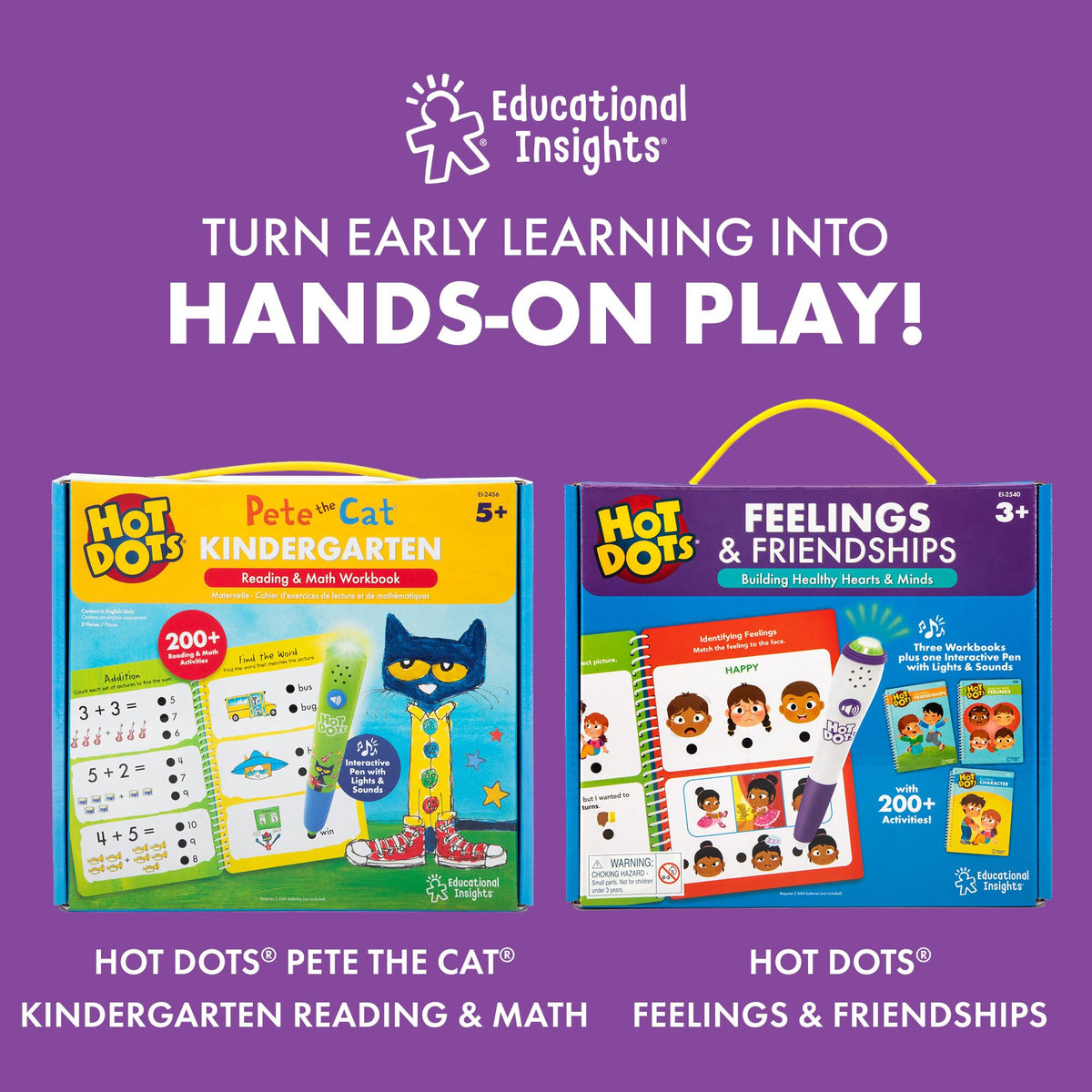 Educational Insights screen-free learning for travel, waiting rooms, or home