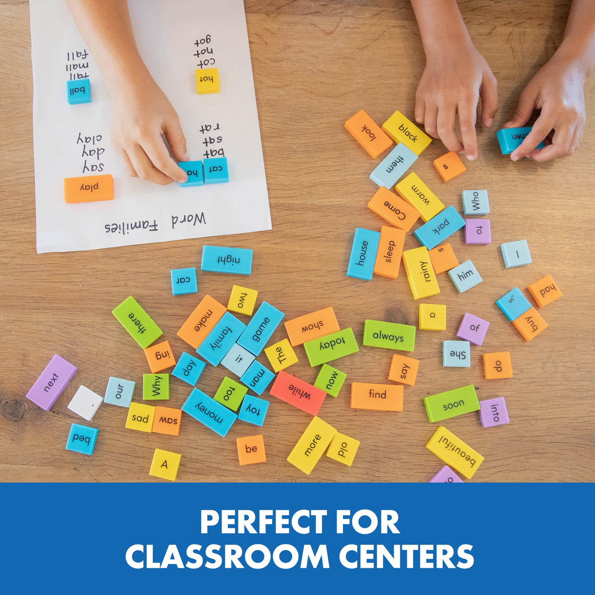 Educational Insights sentence-building dominoes punctuation marks for proper sentence endings.