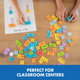 Educational Insights sentence-building dominoes punctuation marks for proper sentence endings.