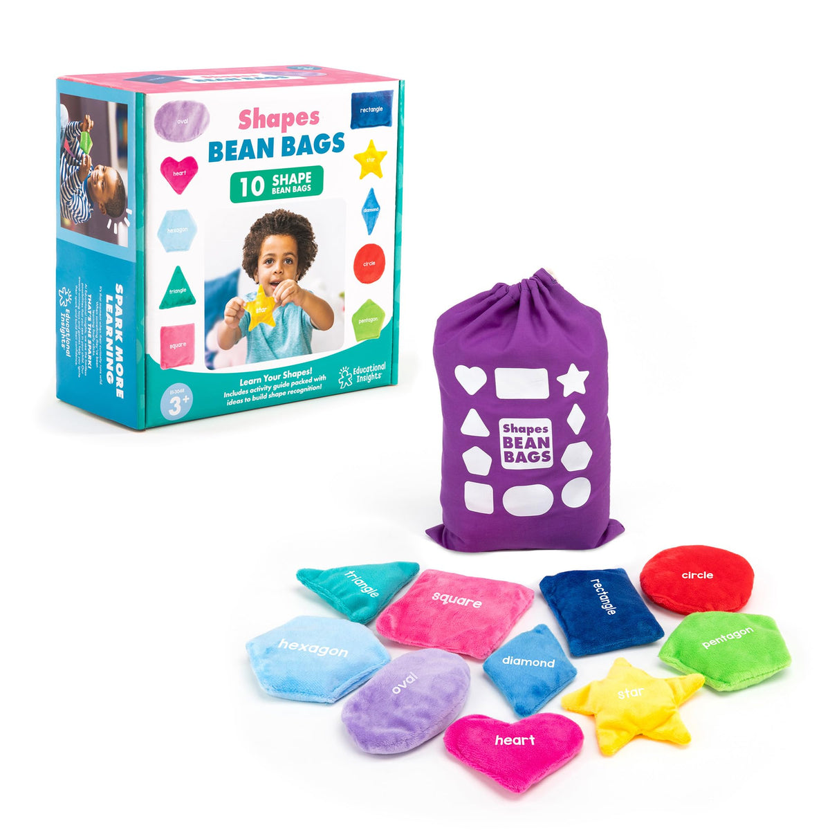 Educational Insights Shapes bean bags circle for color recognition and tactile play