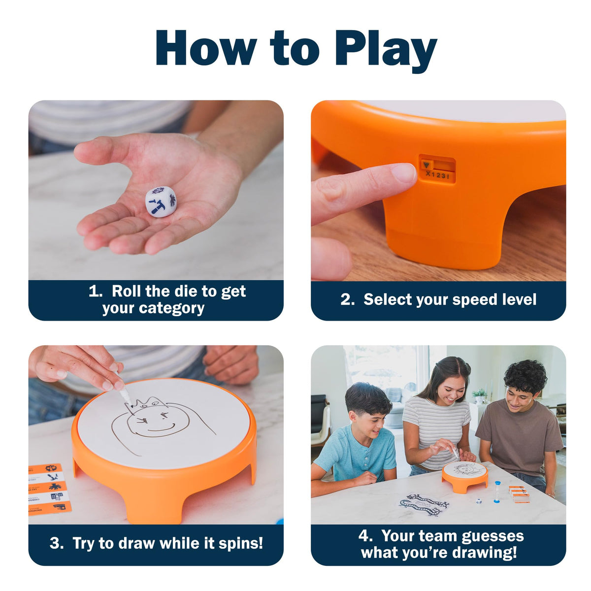 Educational Insights Spindoodle dry-erase marker supports quick doodling and cleanup.