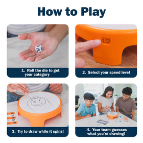 Educational Insights Spindoodle dry-erase marker supports quick doodling and cleanup.