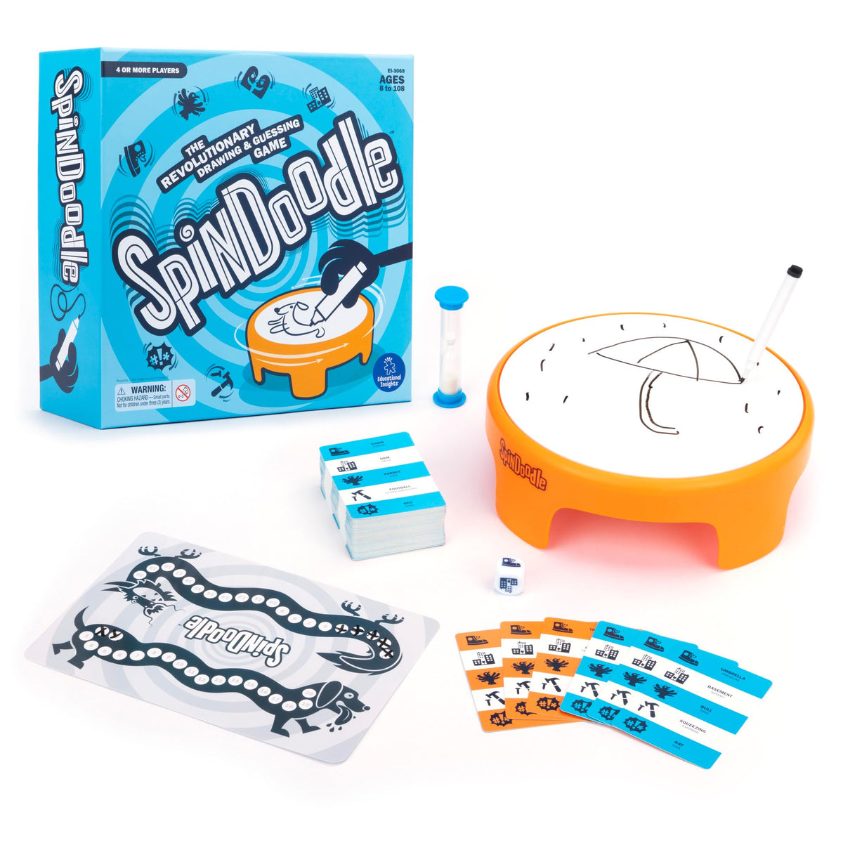 Educational Insights Spindoodle spinning drawing board fuels fast, fun family game night.