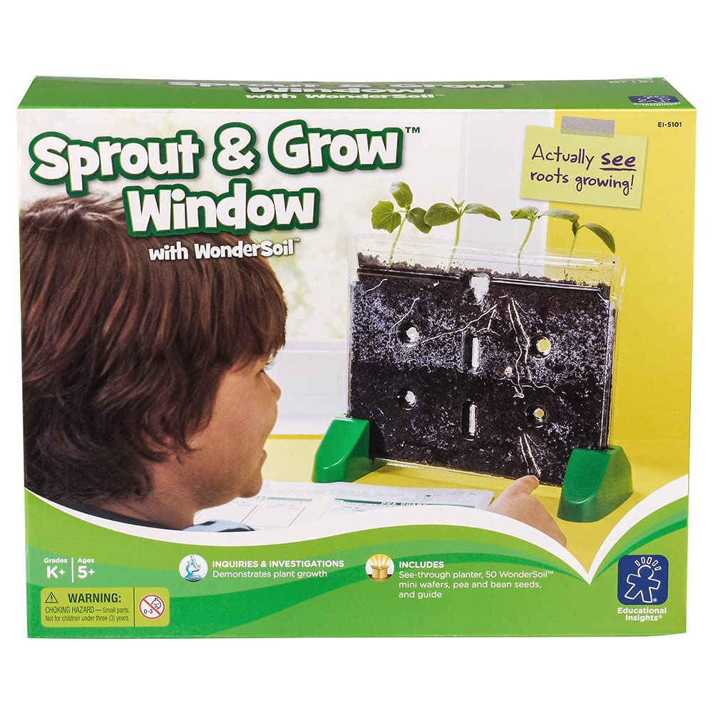 Educational Insights Sprout & Grow Window journal included encourages tracking growth and findings.