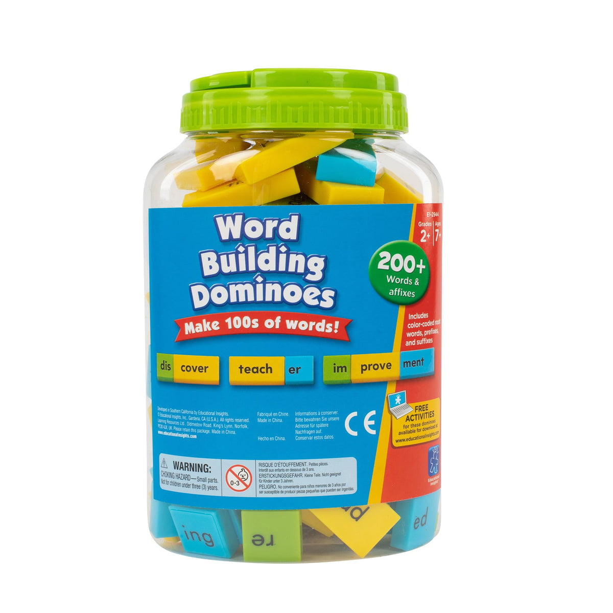 Educational Insights Word Building Dominoes color-coded dominoes for vocabulary building