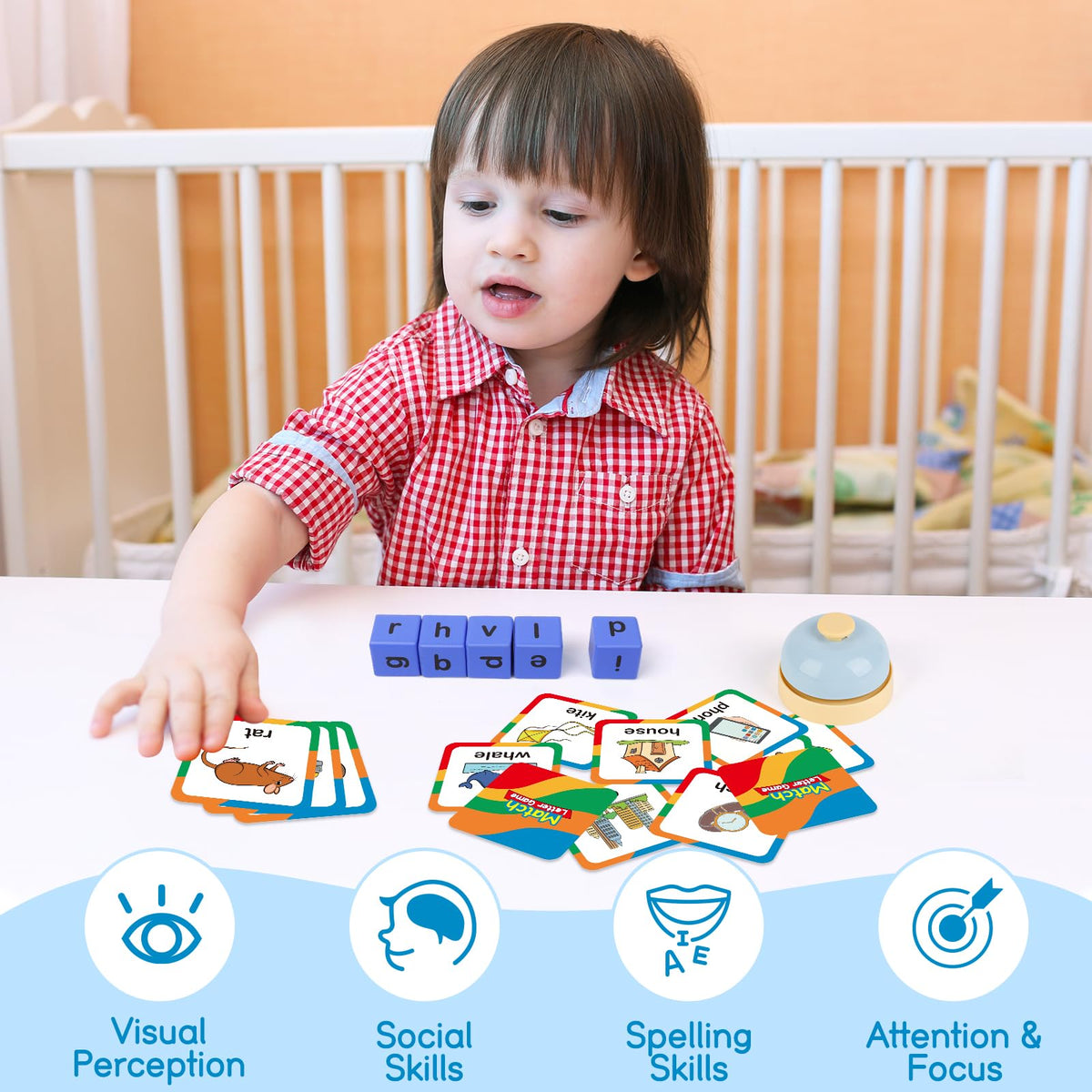 Edulok Word Race Cube buzzer fosters interactive, engaging spelling rounds.
