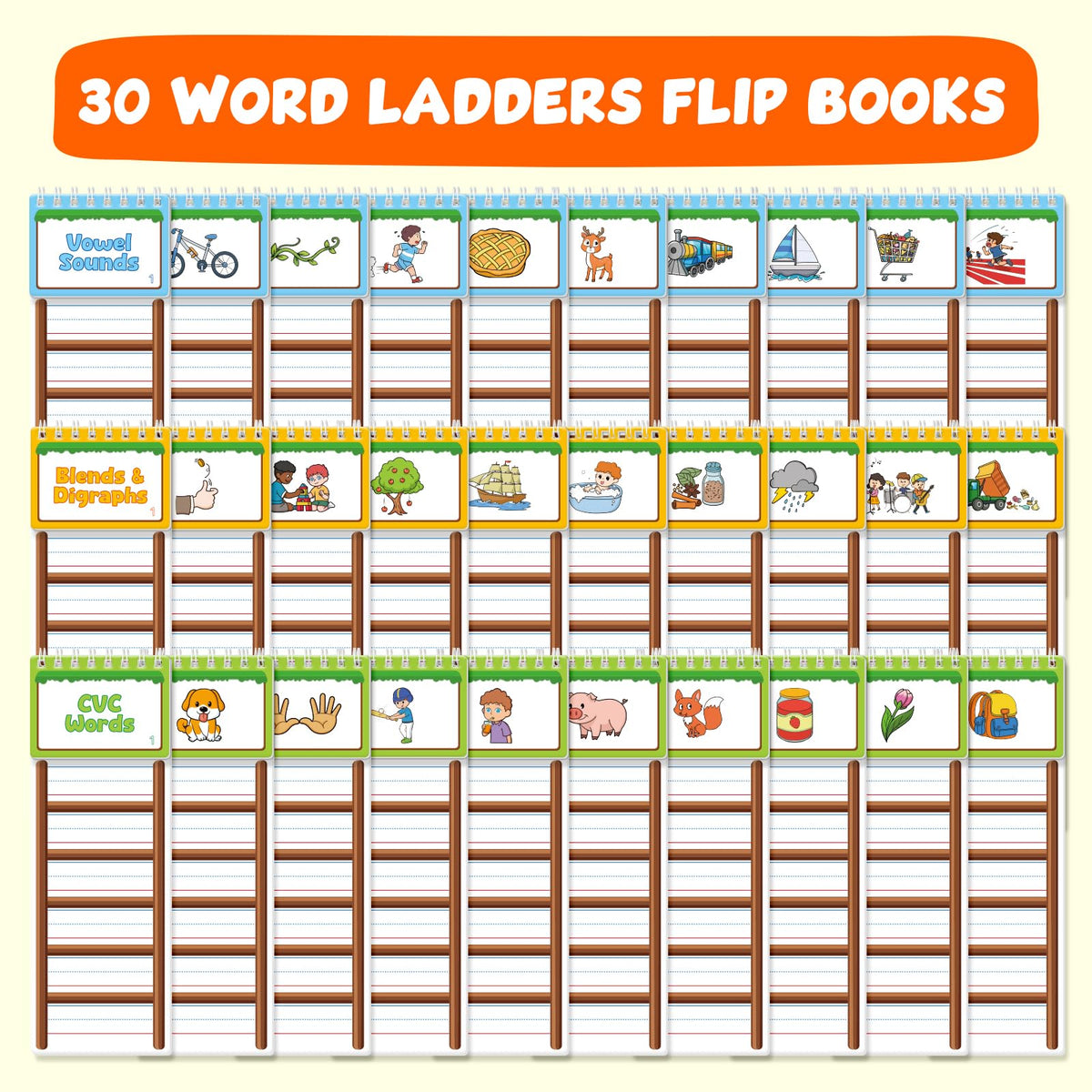 Edulok kids reading practice with flip books supports independent learning