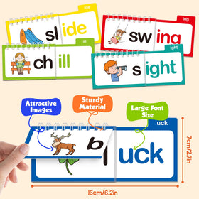 Edulok read-and-rhyme flip books show word roots for classroom use