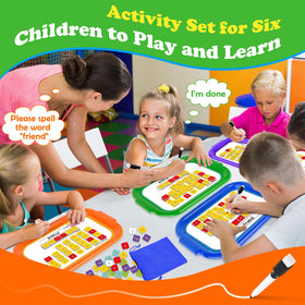 Edulok six-set magnetic boards for small-group literacy activities