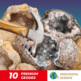 EDUMAN adventure book guides safe, curious minds through geode science and discoveries