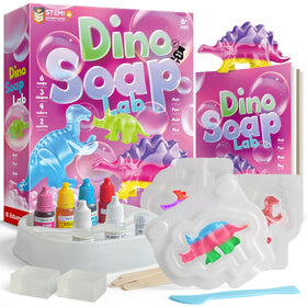 EDUMAN Dino Soap Kit color blocks for vibrant, creative play.