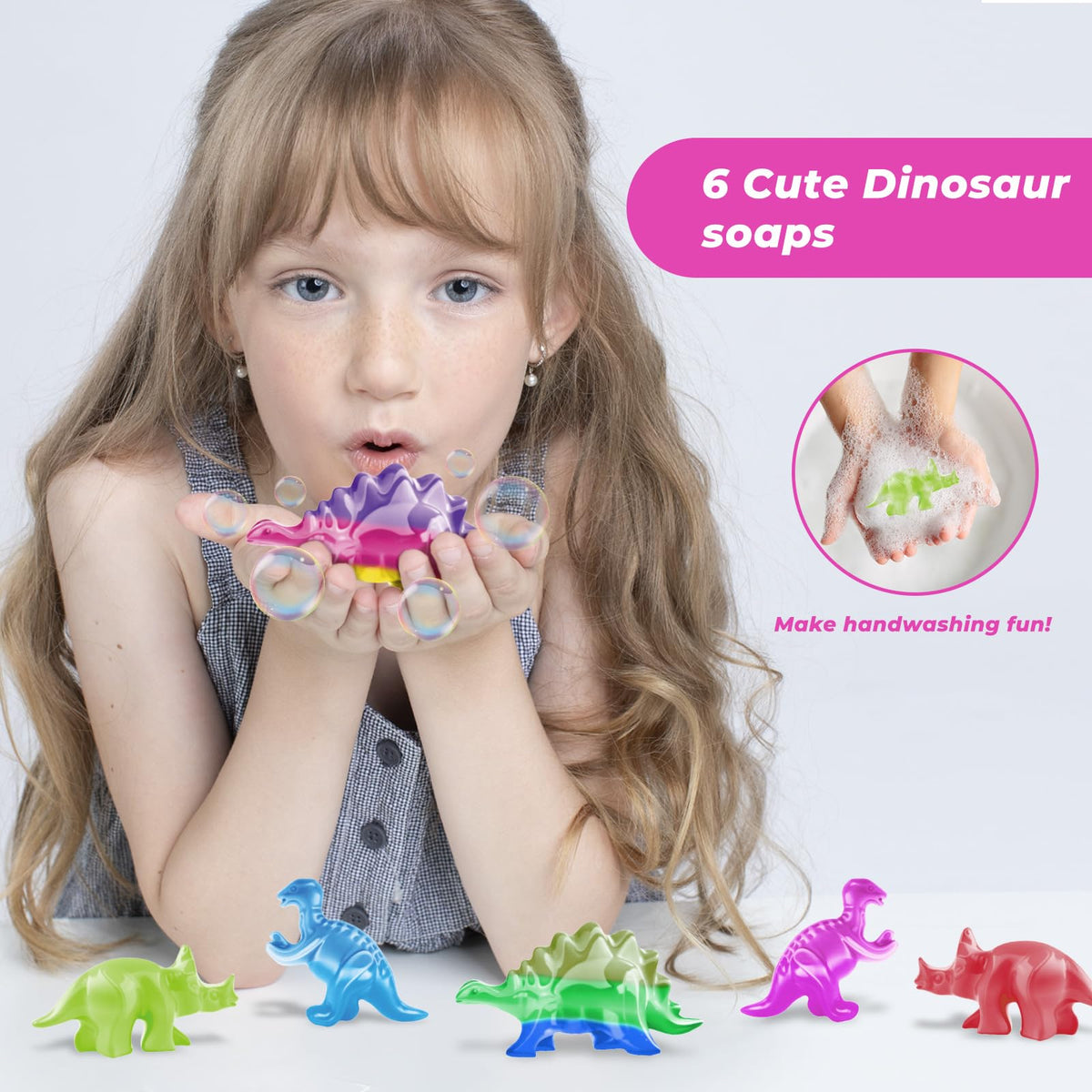 EDUMAN Dino Soap Kit fragrances provide pleasant scents during making.